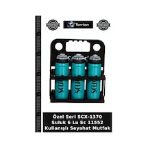 Özel Seri Scx-1370 Suluk 6 Lu Sc 11552 Kullanışlı Seyahat Mutfak Çok Renkli