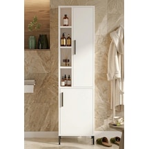 Yurudesign Vitale Çok Amaçlı Dolap Banyo Dolabı Beyaz Vı2-W Beyaz