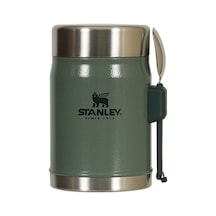 Stanley Klasik Paslanmaz Çelik Yemek Termosu Kaşıklı 0.40L. Yeşil