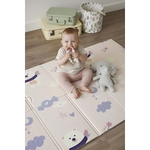 Pembe Ayı Masalı Katlanabilir Çocuk Oyun Matı 200 x 130 x 1 CM