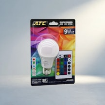 Uzaktan Kumandalı 16 Renkli Led Ampul E27 9w Enerji Tasarruflu