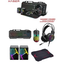 Xaser XS-KB855CM 5ın1 Rainbow Usb Gaming Combo Q Klavye + Kulaklık + Mouse + Mouse Pad + Speaker