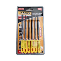 Dmax 6 Parça Mini Eğe Seti Düz, Yuvarlak, Yarı Dairesel, Kare, Üçgen Ve Oval Eğe Çeşitleri Hassas Metal,