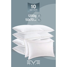 Eve Tekstil 10 Adet Yellow Dream Serisi Fermuarlı Antialerjik Silikon Elyaf Dolgulu Yastık 50x70cm 1200gr
