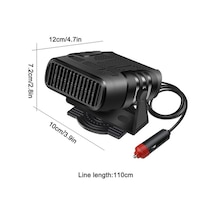 Ulzyvf 12v Girişli Cam Buğu Çözücü Isıtıcı Fan, Hızlı Isıtır