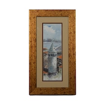 Galata Kulesi Ve Tarihi Silüet 27 x 50 CM