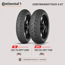 Continental Contiroadattack 4 Gt 120/70 Zr17 58w - 190/55 Zr17 75w Ön Arka Motosiklet Lastik Takımı 2026/2025