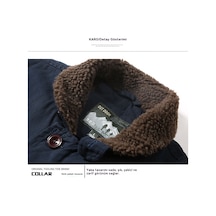 Kışlık Kalın Polar Yaka Kısa Erkek Ceket Yeşil