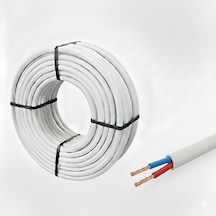 2x1.5 Cca Ttr Uzatma Kablosu Çok Telli 100 Metre Beyaz 1