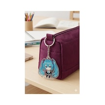 Owl Bag Hatsune Miku Chibi Sytle Desenli Acrylic Anahtarlık Çanta Süsü Mıx