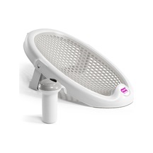 Okbaby Bebek Banyo Seti Jelly Küvet Adaptörü & Splash Bebek Duşu A. Gri
