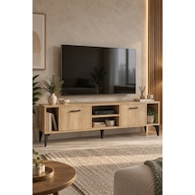 Sulorahome Bej Suntalam Tv Sehpası 160x35 Cm