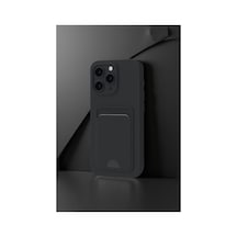 iPhone Uyumlu 16 Pro Max Kılıf Kelvin Kartvizitli Silikon - Derin Mor Çok Renkli