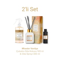 Misedor Vanilya Çubuklu Oda Kokusu 120 ML + Oda Spreyi 330 ML Misedor Vanilya Çubuklu Oda Kokusu 120 ML + Oda Spreyi 330 ML