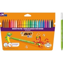 Kids Kid Couleur Ultra Yıkanabilir Keçeli Boya Kalemi 24 Renk, Kolayca Çoğu Kumaştan Çıkar, Su Bazlı Keçeli Kal