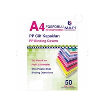 Mapi A4 Pp Opak Kapak (kum Desen) 450 Mikron Beyaz 50 Adet 1900.0