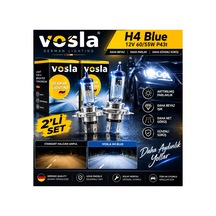 H4 Ampül Beyaz Görünüm Arttırılmış Parlaklık Tuv Onaylı 2li Set Sağ-sol