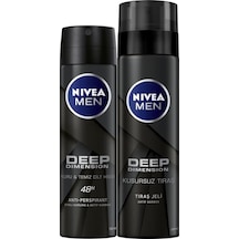Nivea Men Deep Dimension Kusursuz Tıraş Jeli 200 ML +  Deep Dimension Deosprey 150 ML