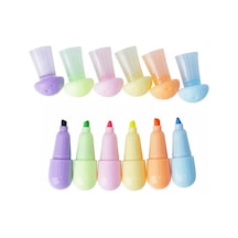 Xuczi Fosforlu Kalem Mini Mantar 6 Lı Bc-725 Çok Renkli