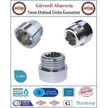 1/2'' Musluk Uzatması - 1cm - Paslanmaz Çelik - 3 Adet