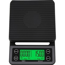 Ankatek Yüksek Terazi Ölçeği Mutfak Kahve Hassasiyetli Gz Siyah Siyah