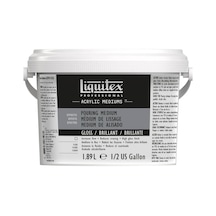 Liquitex Professional Gloss Pouring Medium Akrilik Parlak Dökme Medyumu 1.89 Litre 0001 Beyaz