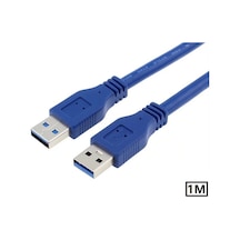 Alfais 5253 Usb 3.0 Erkek Erkek Ara Bağlantı Kablosu Uzatma Ekleme 1 Metre