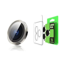 İphone 15 Pro Raze Metal Kamera Lens - Gümüş