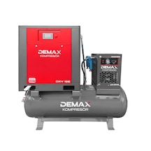 15 Hp 500 Lt Depo Üstü İnventörlü Vidalı Hava Kompresörü Demax