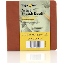 Tigertint Sert Kapak Eskiz Defteri 140 G 12x12 Cm 80 Yaprak Taba 100140129