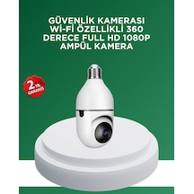 1080p - 725 - Gece Görüşlü Ampul Güvenlik Kamerası Kablolu Ve - Shopılke - Kablosuz Seçenekli