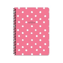 16.5x22.5 Kareli Defter Puantiye - Pembe Çok Renkli