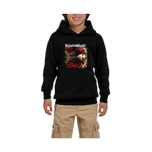 Zepplin Giyim Kamelot The Black Halo Siyah Çocuk Kapşonlu Sweatshirt Siyah