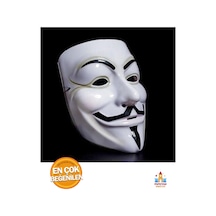 V For Vandetta Beyaz Maske - Partiler İçin Özel Tasarım Maske Diğer