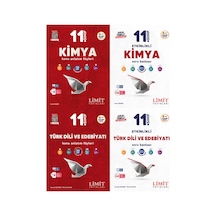 Limit 2027 11. Sınıf Kimya + Türk Dili Ve Edebiyatı Konu Anlatım Föyleri + Soru Bankası Seti 4 Kitap Maarif Model
