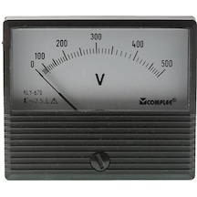 500v Analog Voltmetre - Panel Tipi Ölçü Aleti Kly-t670