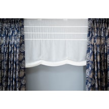 Diletto Keten Modern Katlamalı Tül Perde Kırışmaz / Kornişe Uyumlu / Montajı Malzemeleri İçinde Ekru Keten