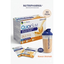 Nutripharma Quick Slim Whey Proteinli Öğün Tozu - Kavun Aromalı 30 Saşe + Shaker