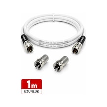 Uptech Hd Uydu Anten Kablosu 1 Metre F Konnektörlü Full Hd 4k Tv Kablosu