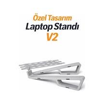 Özel Tasarım Laptop Standı V2 Ayarlanabilir Ergonomik Laptop Yükseltici Havalandırmalı Stand