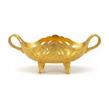 Desenli Ayaklı Gondol Altın Gold