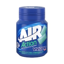 Vivident Air Action Nane Okaliptus Aromalı Şekersiz Tatlandırıcılı Draje Sakız Kutu 67 G