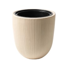 Omnipazar So-palm3 Palmiye Dekoratif Plastik Saksı İç Kovalı 30 Lt No: 3 Krem
