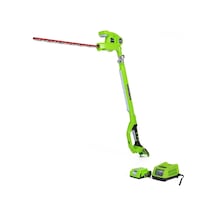 Greenworks 22147T Teleskopik Akülü Çit Kesme Makinesi