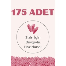 175 Adet "sizin İçin Sevgiyle Hazırlandı" Sticker Etiket 3x3 Cm Paketleme Kargo Kutusu Hediye Etiketi Çok Renkli