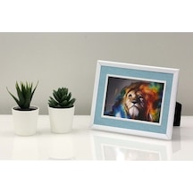 15X20 Koton Desenli Metal Fotoğraf Çerçevesi