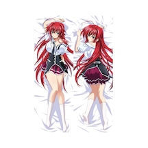 Anime High School Dxd - Rias Gremory Desenli Çift Yön Baskılı Sarılma Yastığı Çok Renkli