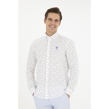 U.s. Polo Assn. Erkek Açık Mavi Gömlek Desenli 50288374-vr003 Açık Mavi
