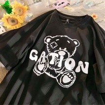 Adrift Y2k Unisex Harajuka Anime Retro Kawai Kuromi T-shirt Kod Rertr Startmore 6665 Siyah