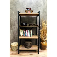 Demo Tanraf Mira 4 Raflı Kitaplık Dekoratif Raf 120X60 Cm. Ebat